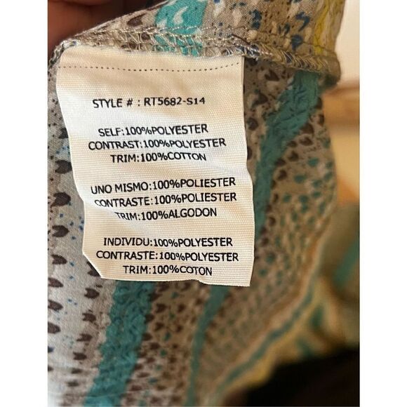 Ryu long sleeved balloon sleeved boho floral cotton floral  embroidered blouse - Picture 14 of 14